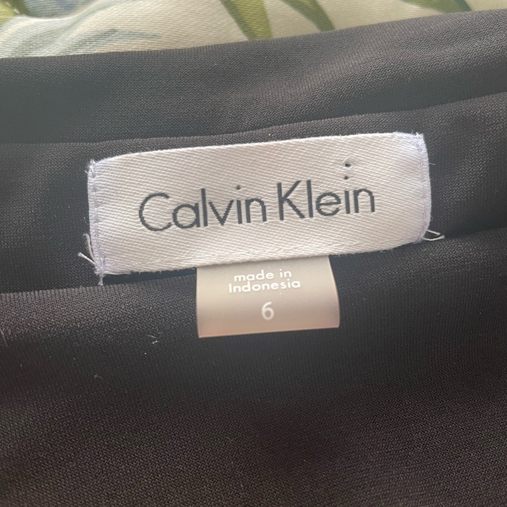 Calvin Klein Black Wrap Dress - Picture 3 of 4